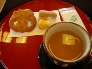 Okinawa tea and sweets