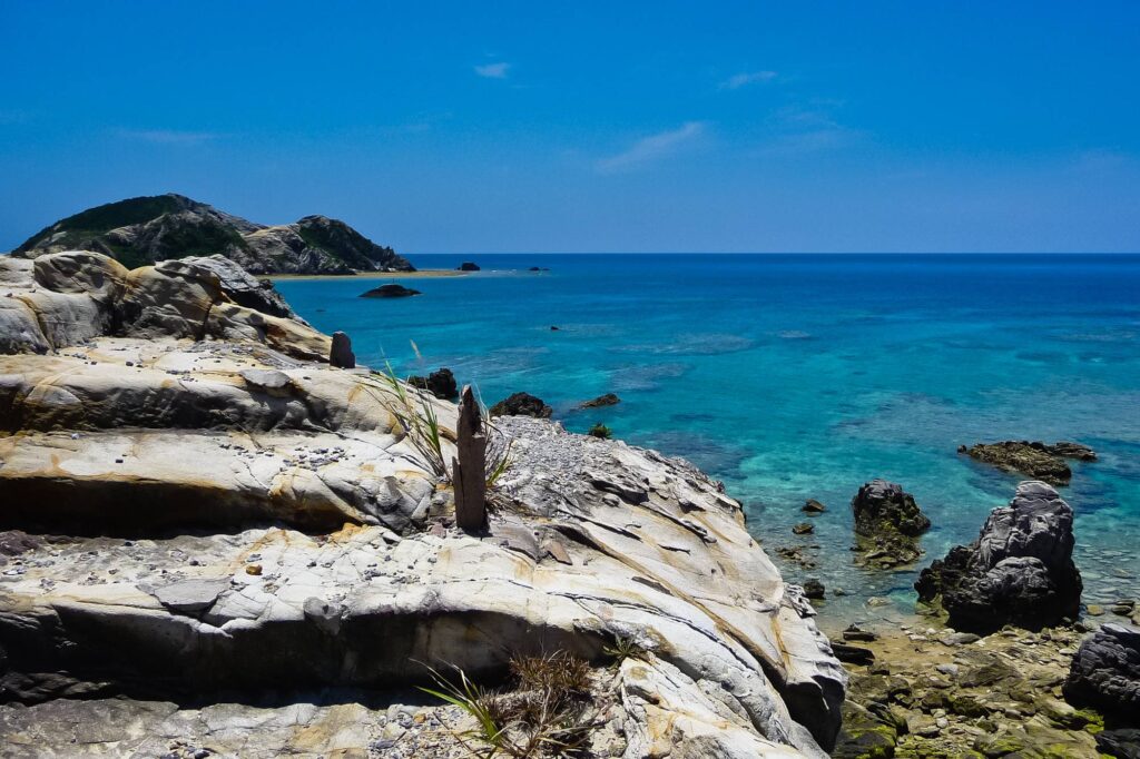 Clear water off the Kerama Islands