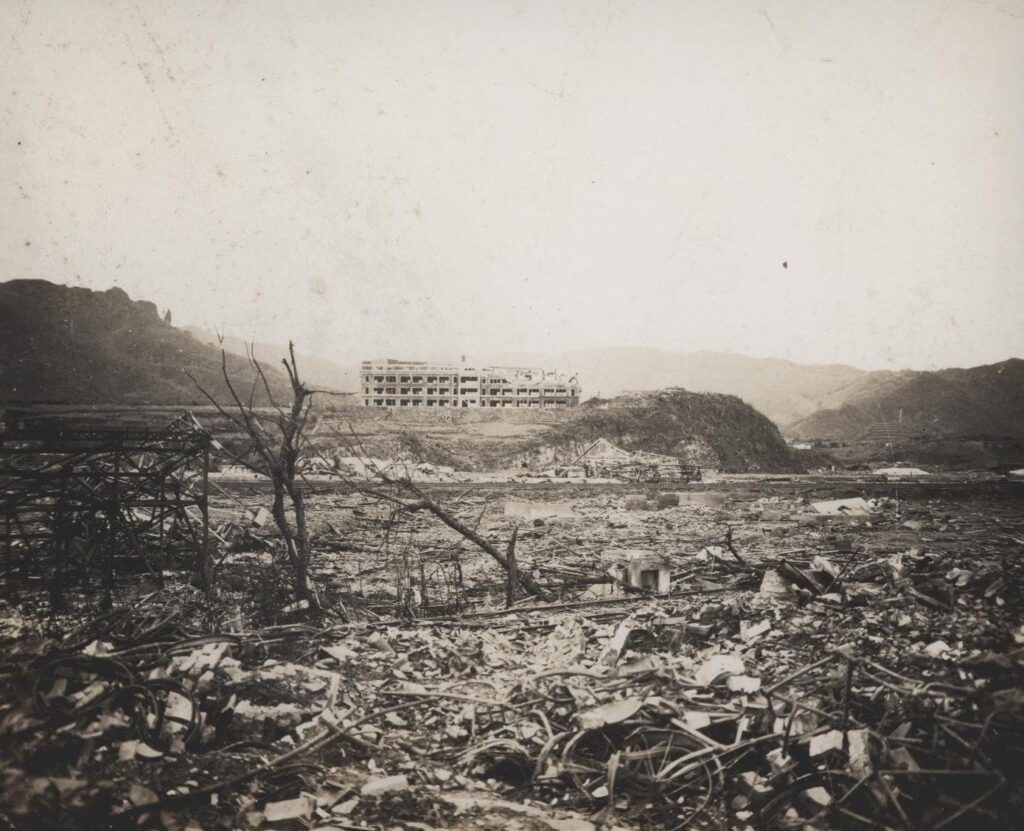 Destruction on Okinawa in 1945